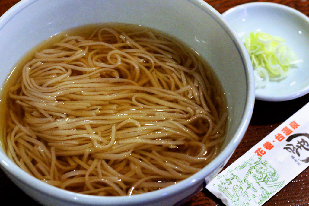 かけそば 750円 そば房 かみや 岩手 花巻 台温泉
